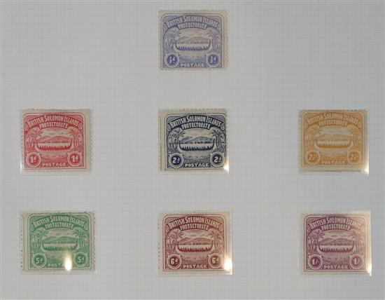 A mainly mint collection of Solomon Island stamps